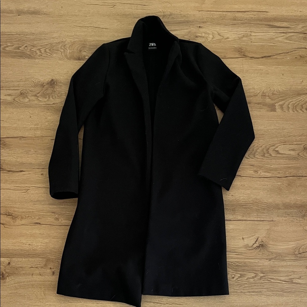 Zara Women's Elegant Black Trench Coat